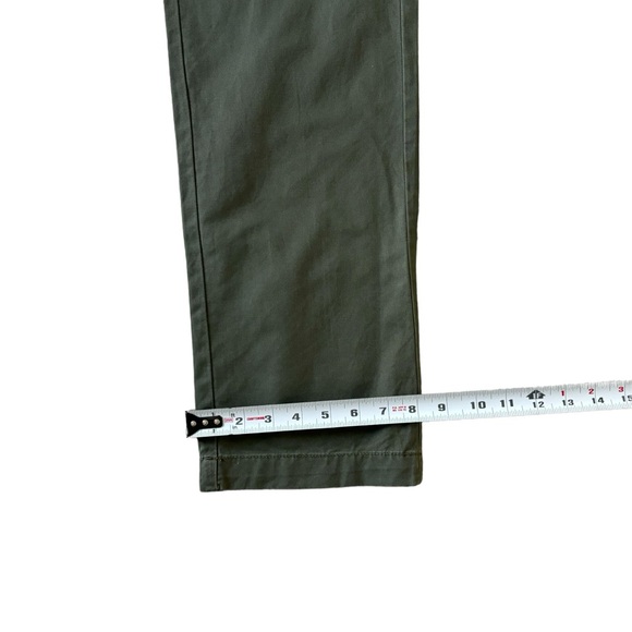 ***FIRM PRICE*** AMERICAN RAG Slim Straight Five Pocket Chinos Olive Green SZ 34 - Picture 9 of 11
